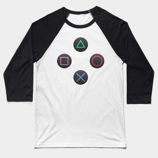 PS4 Controller Buttons Baseball T-Shirt